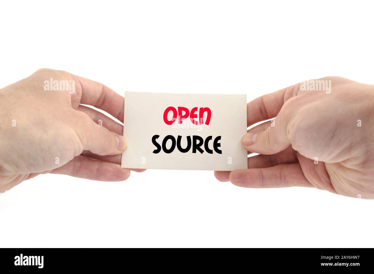 Open source text concept Stock Photo