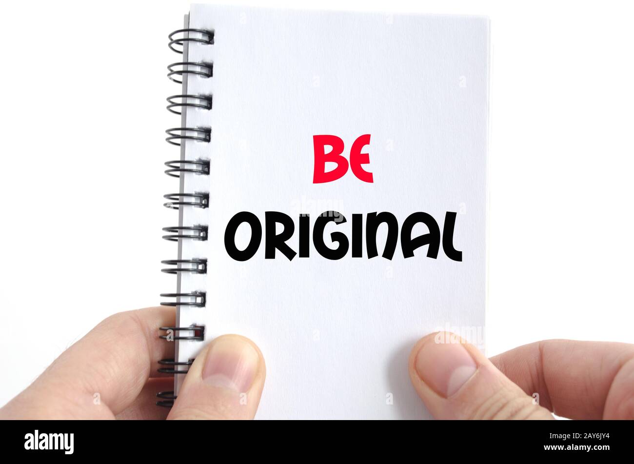 Be original text concept Stock Photo - Alamy