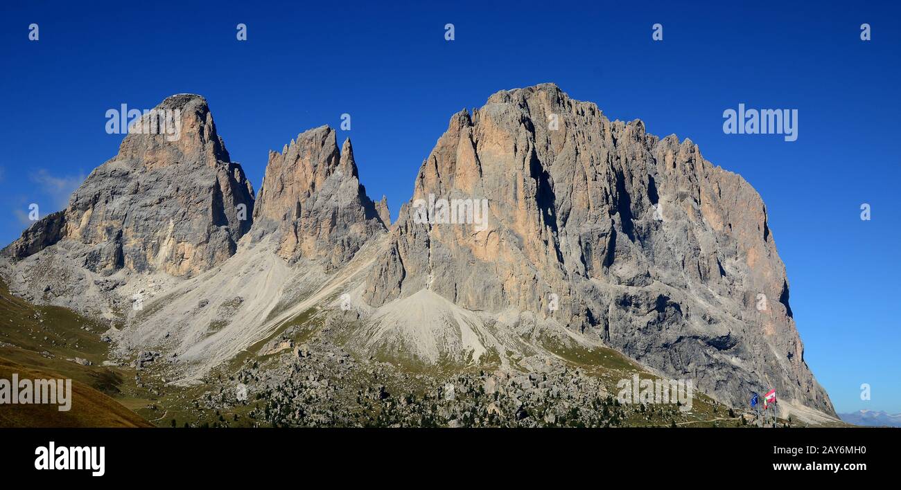 alps, dolomites, Italy, Europe, Langkofel, south tyrol, Stock Photo