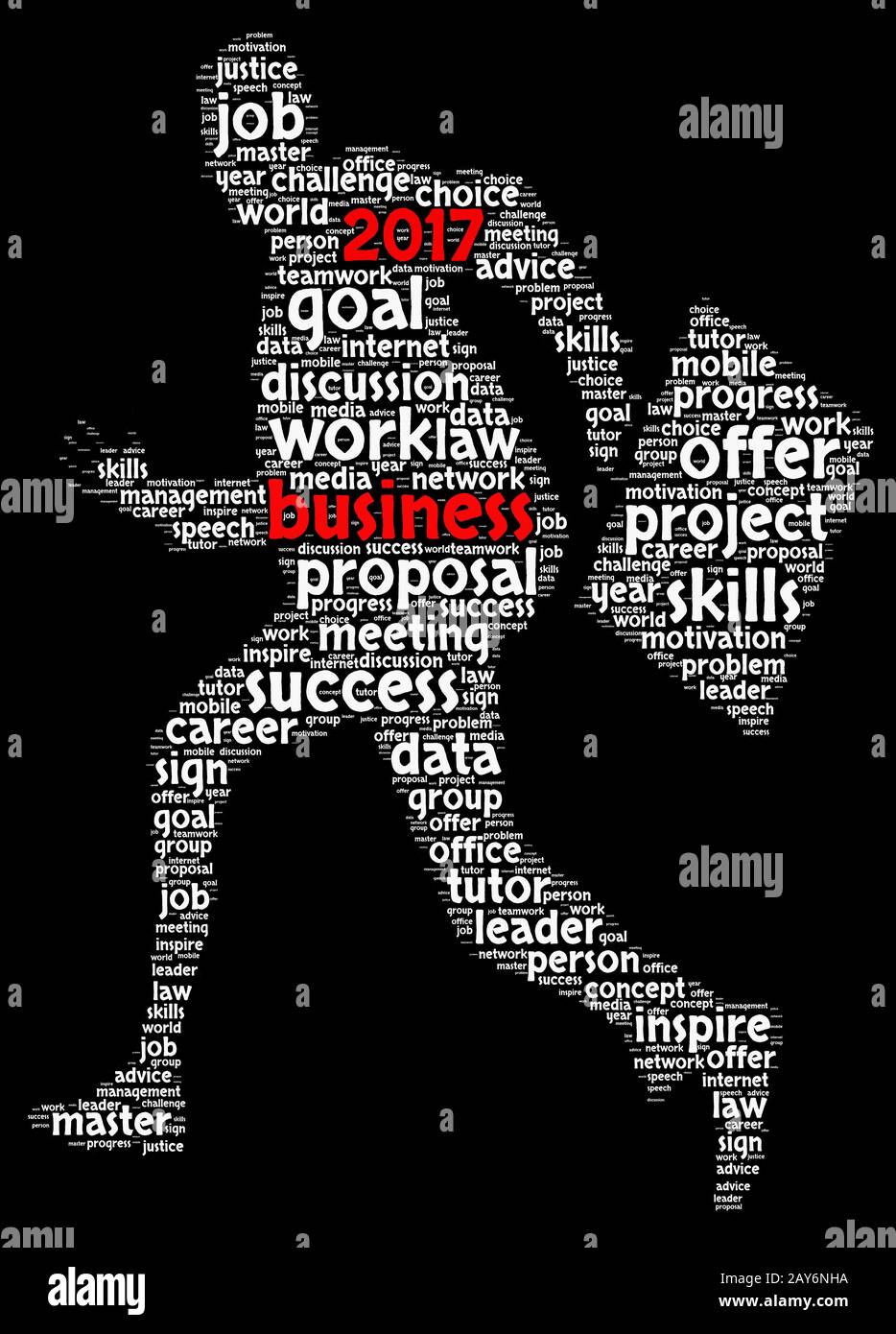 Business 2017 word cloud concept hi-res stock photography and images ...