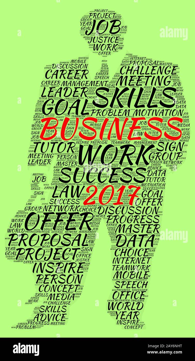 Business 2017 word cloud concept hi-res stock photography and images ...