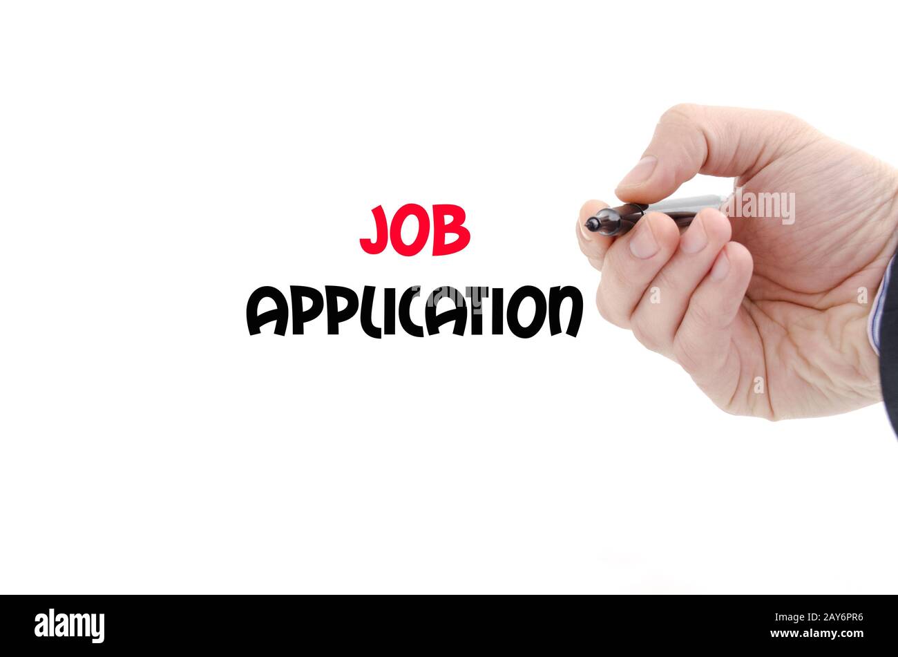 Job application text concept Stock Photo - Alamy
