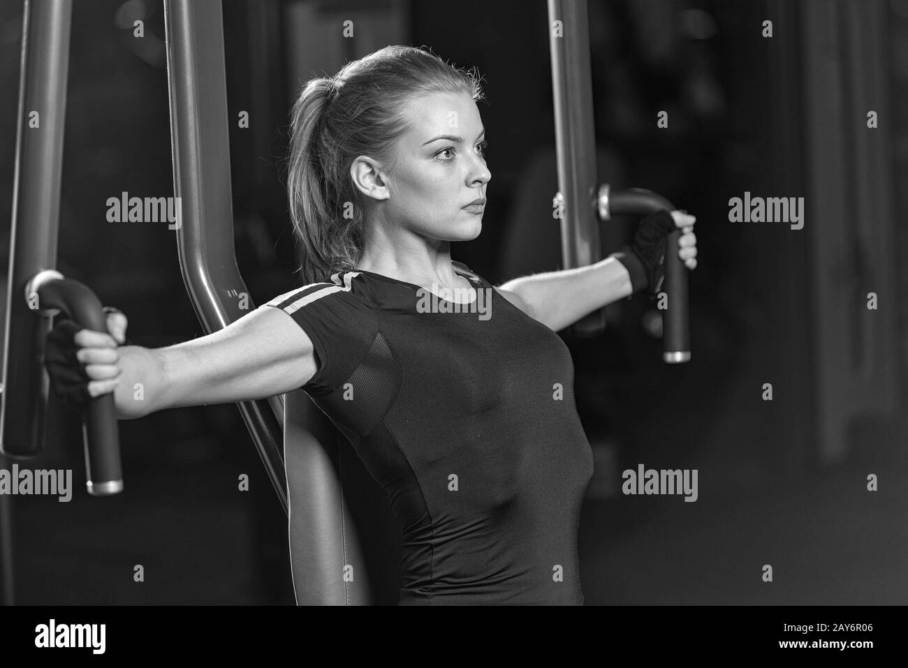 Healthy exercises Black and White Stock Photos & Images - Alamy