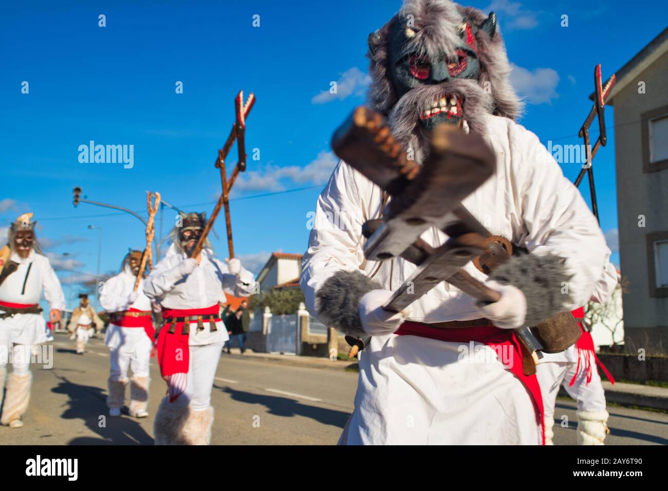 mascaradas carnavales y rituales antestrales Stock Photo