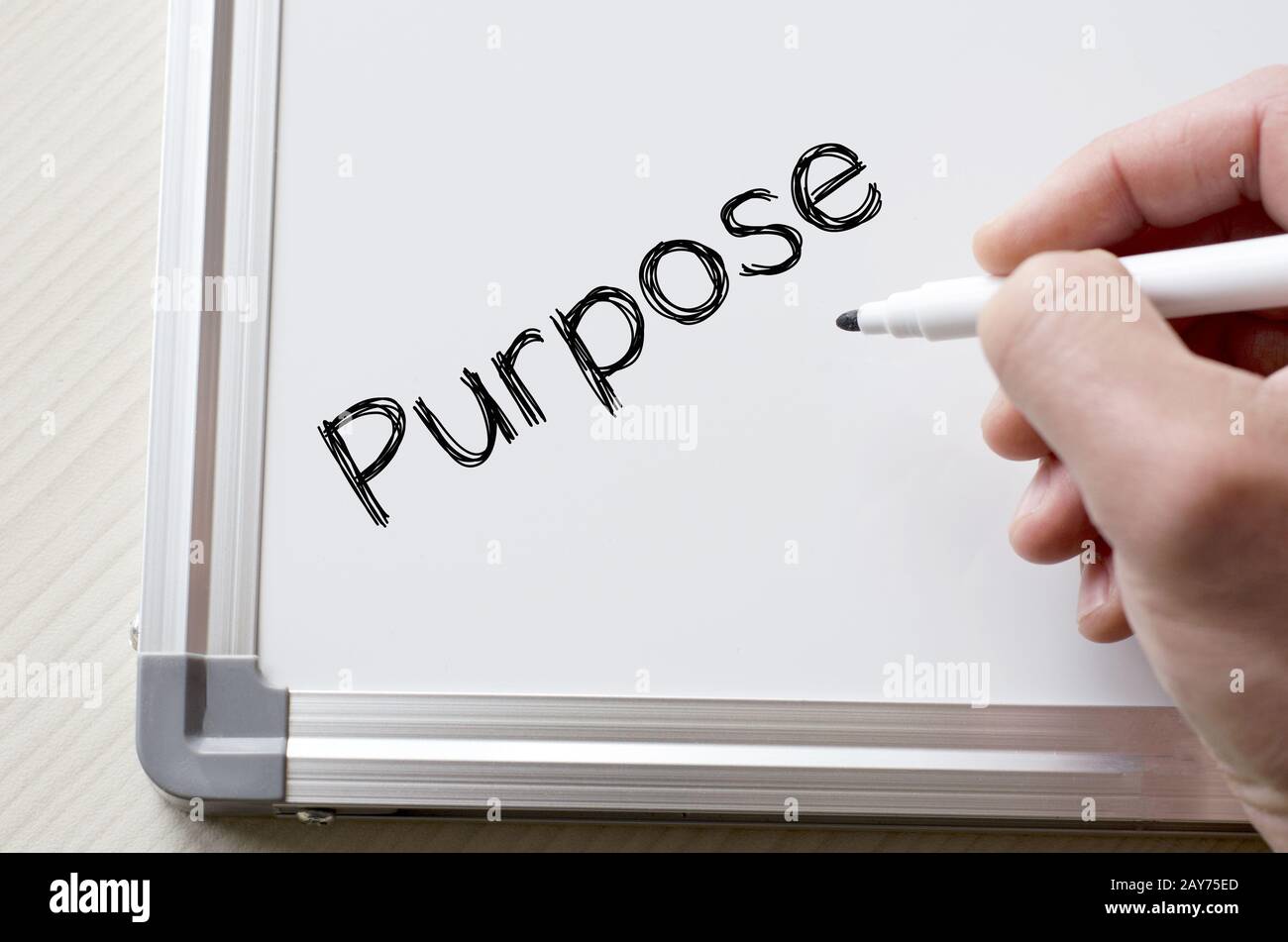 Purpose written on whiteboard Stock Photo Alamy