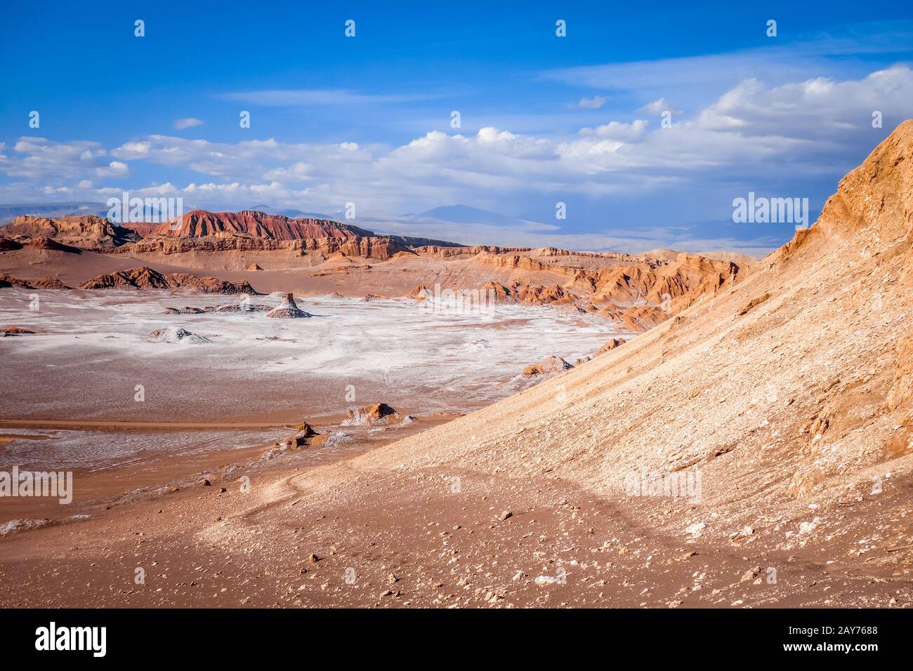 Valle de la Luna in San Pedro de Atacama, Chile Stock Photo