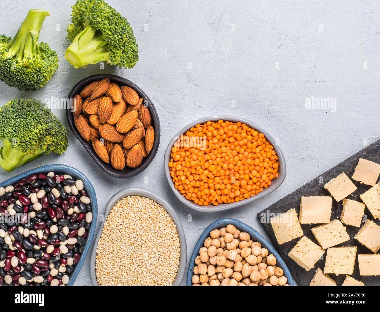 Vegan protein concept Stock Photo
