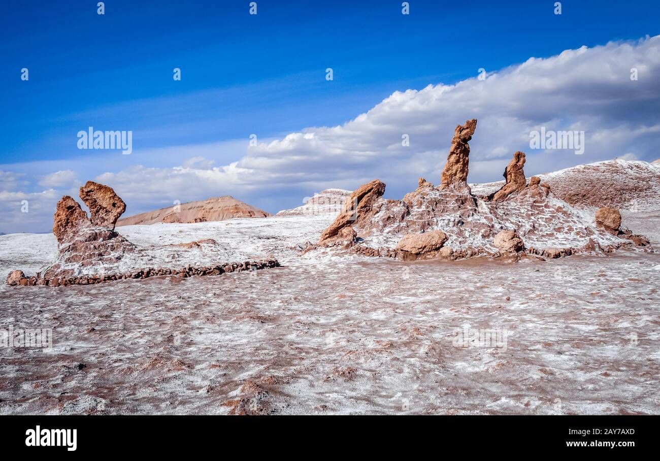 Las tres Marias landmark in Valle de la Luna, San Pedro de Atacama ...