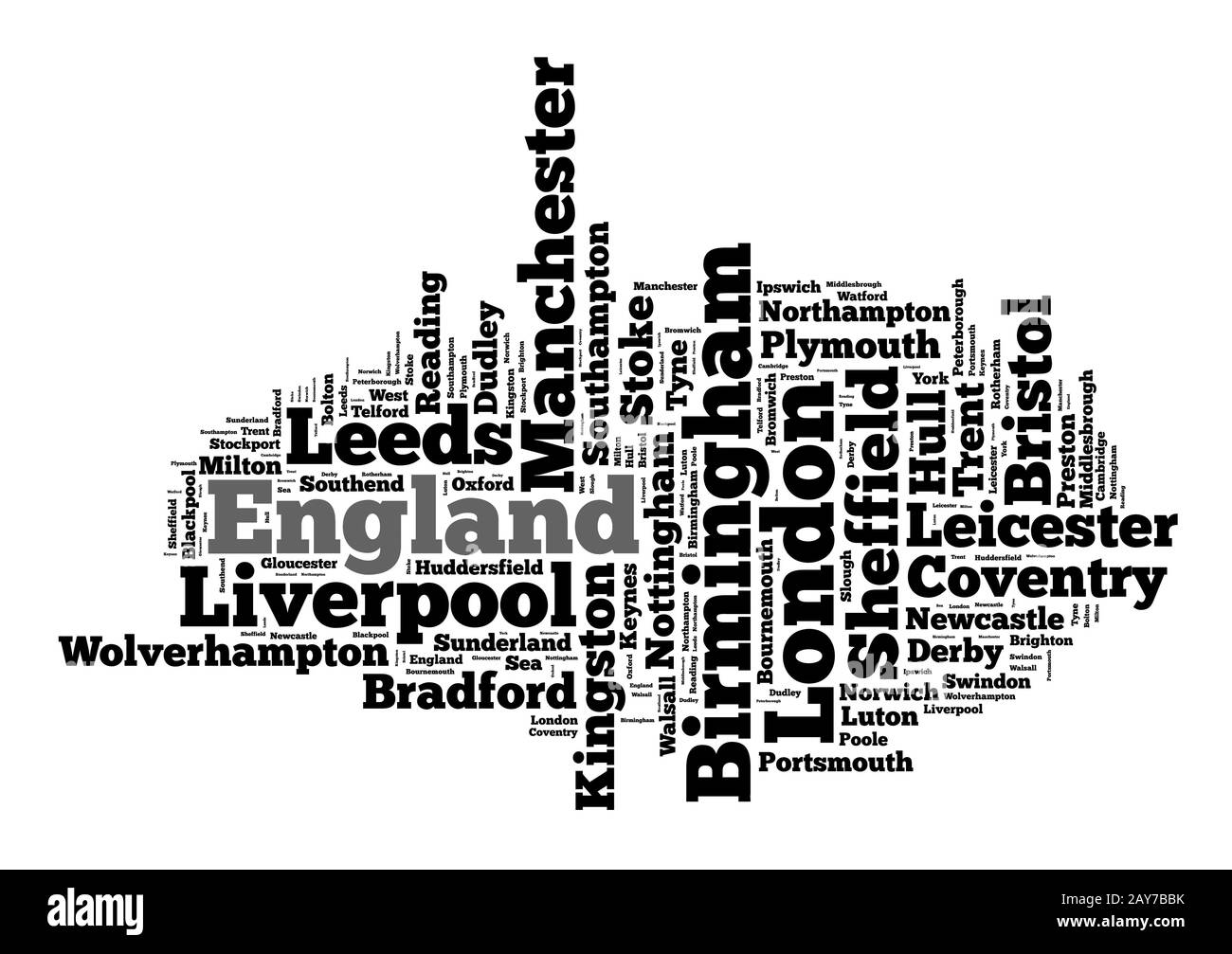 Localities in England Stock Photo