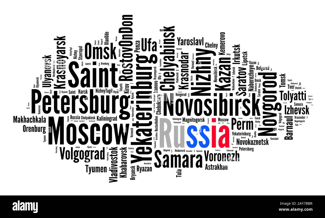 Localities in Russia Stock Photo