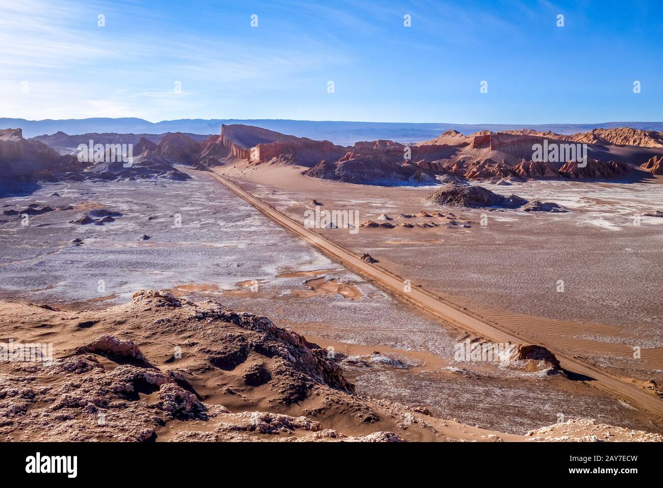 Valle de la Luna in San Pedro de Atacama, Chile Stock Photo