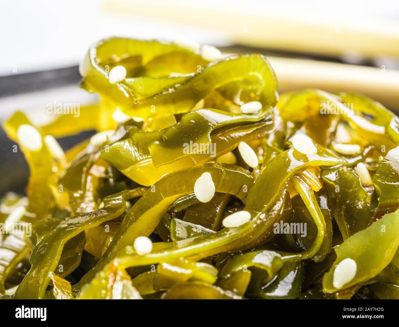 Seaweed salad, laminaria Stock Photo Alamy