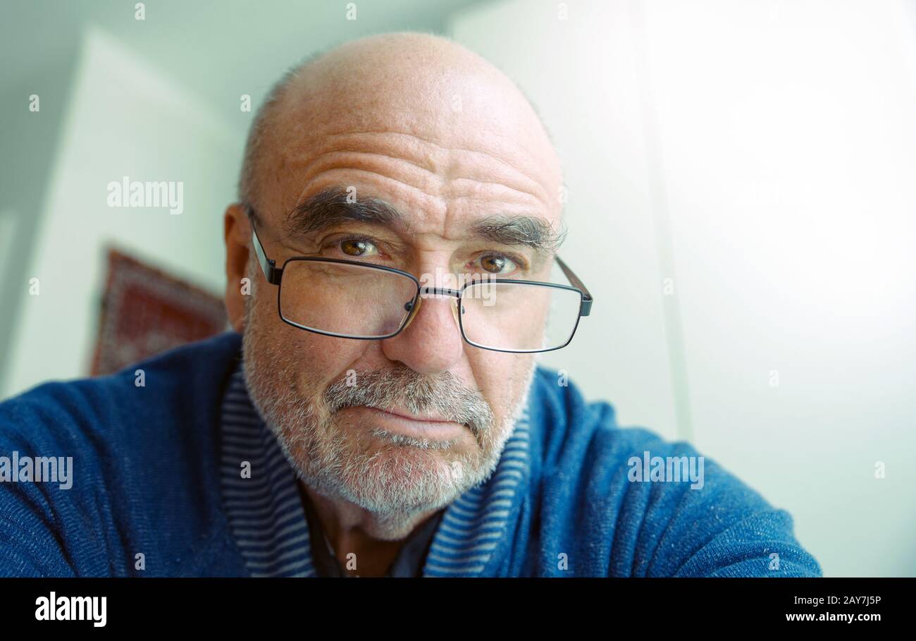 Portrait of a senior citizen Stock Photo