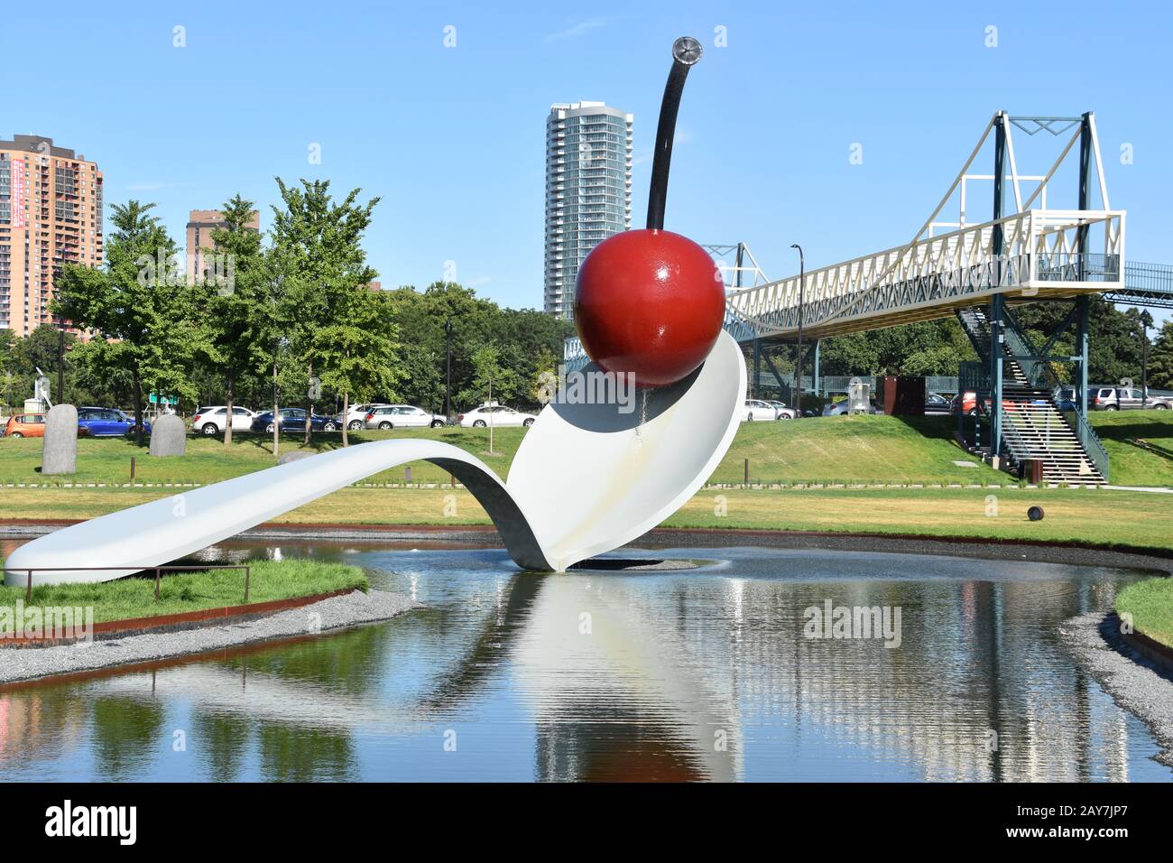 The Spoonbridge and Cherry at the Minneapolis Sculpture Garden in