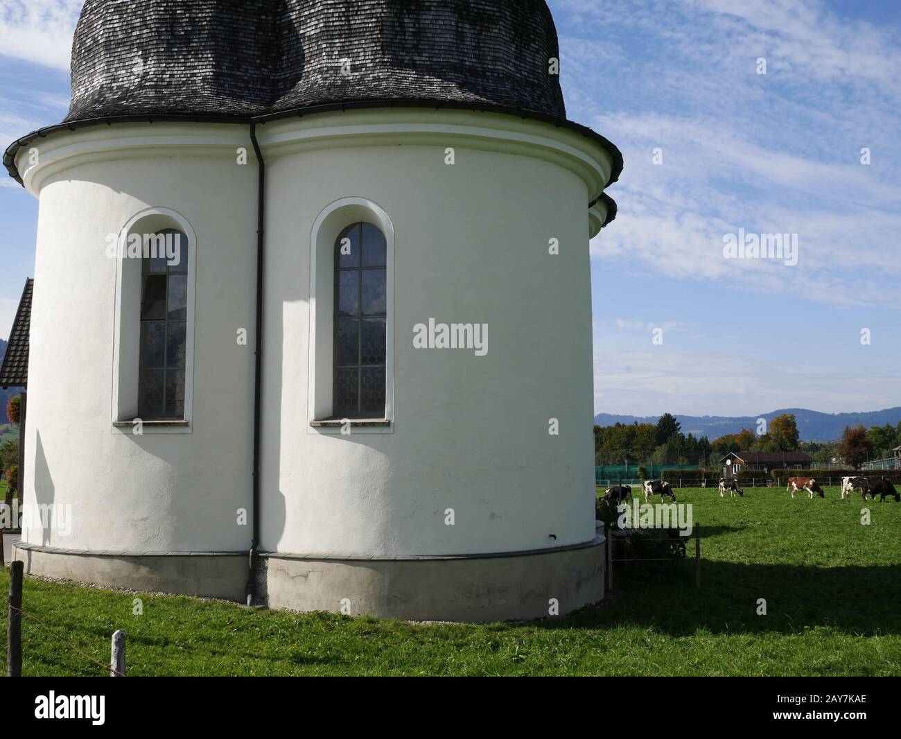 Sankt Anna Chapel,Lingenau,Austria Stock Photo
