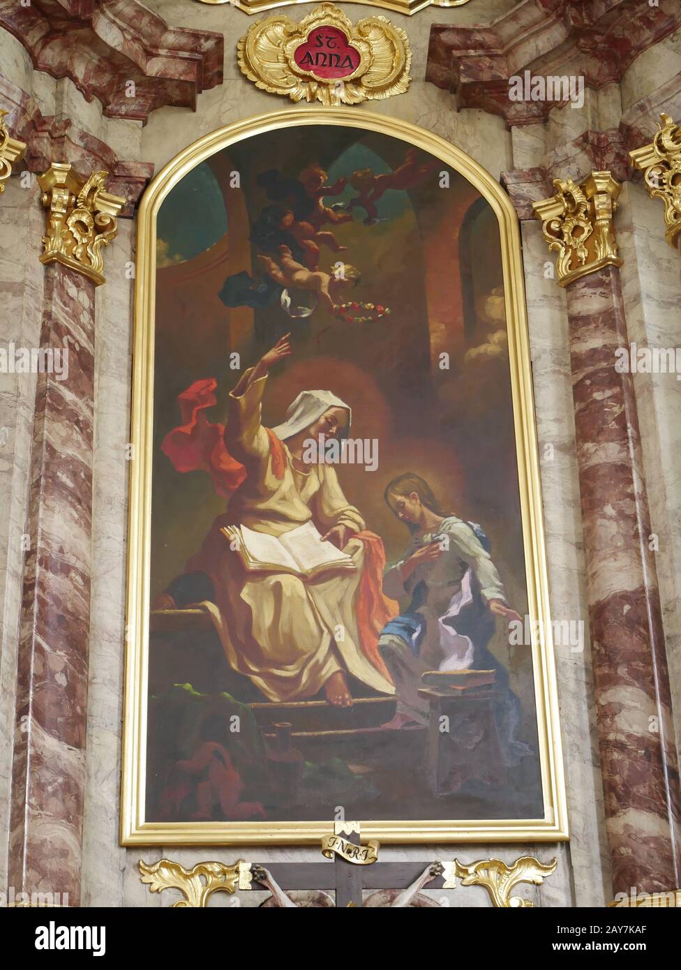 Sankt Anna Chapel,Lingenau,Austria Stock Photo