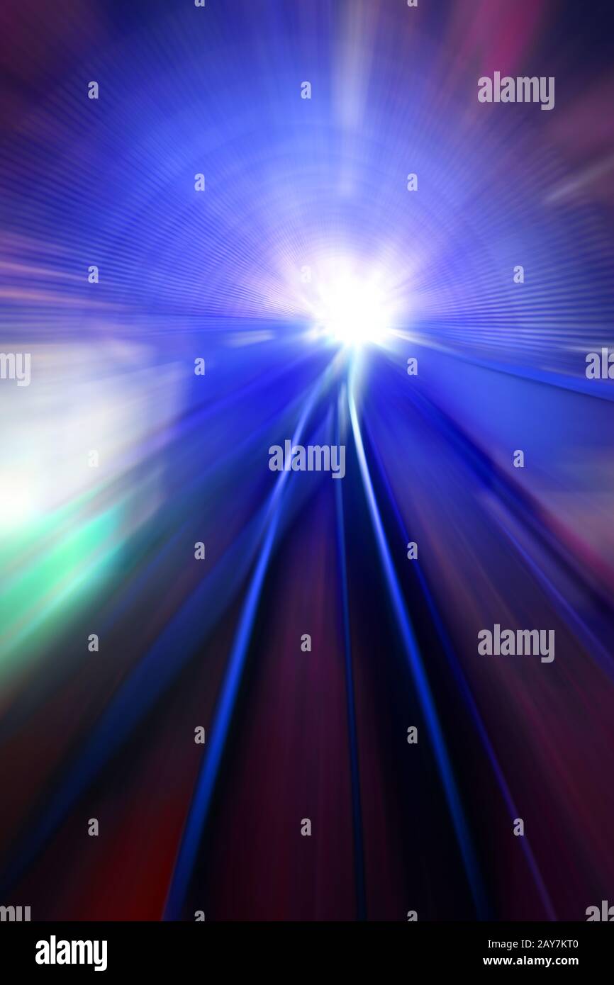 Speed motion lights Stock Photo