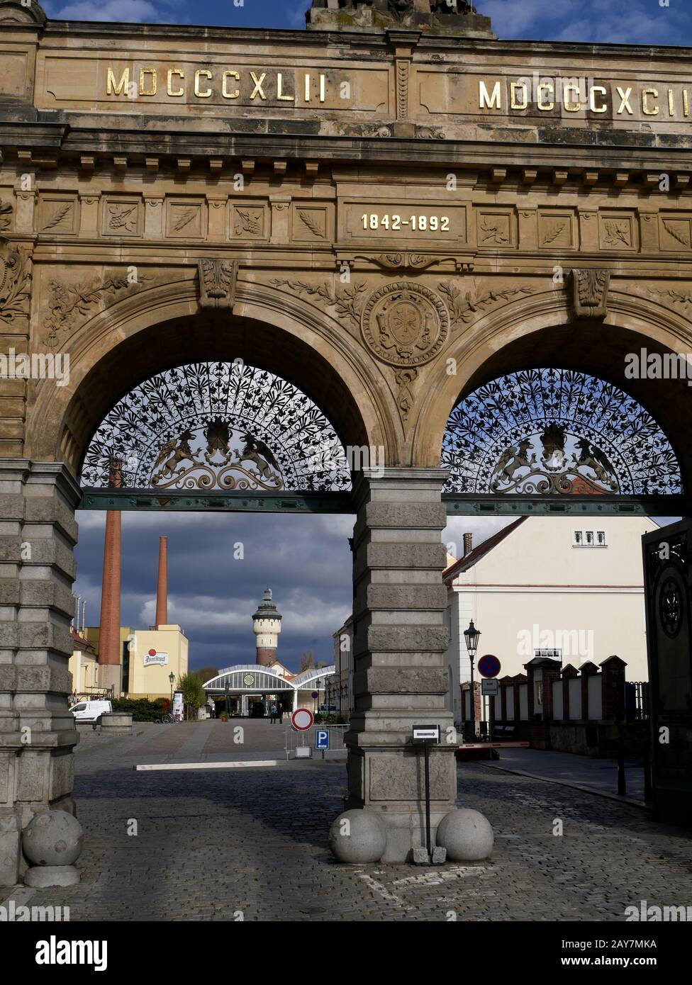 Historic and famous Brewery Pilsner Urquell in Pilsen (Plzeň),Czech ...