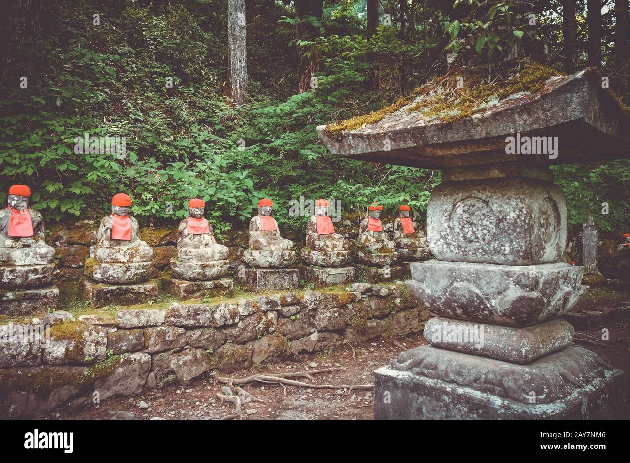Narabi Jizo statues, Nikko, Japan Stock Photo Alamy