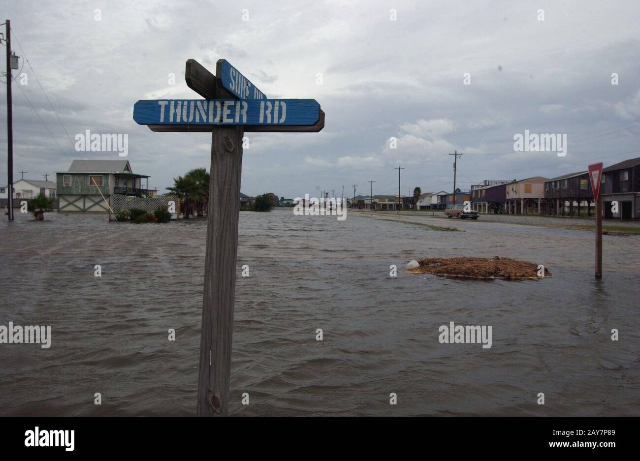 Surfside Beach, Texas September 23, 2005 Storm surge from Hurricane