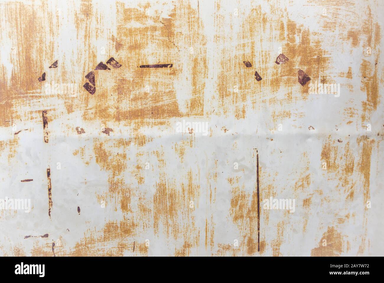 White tin wall with rust and peeled paint Stock Photo - Alamy