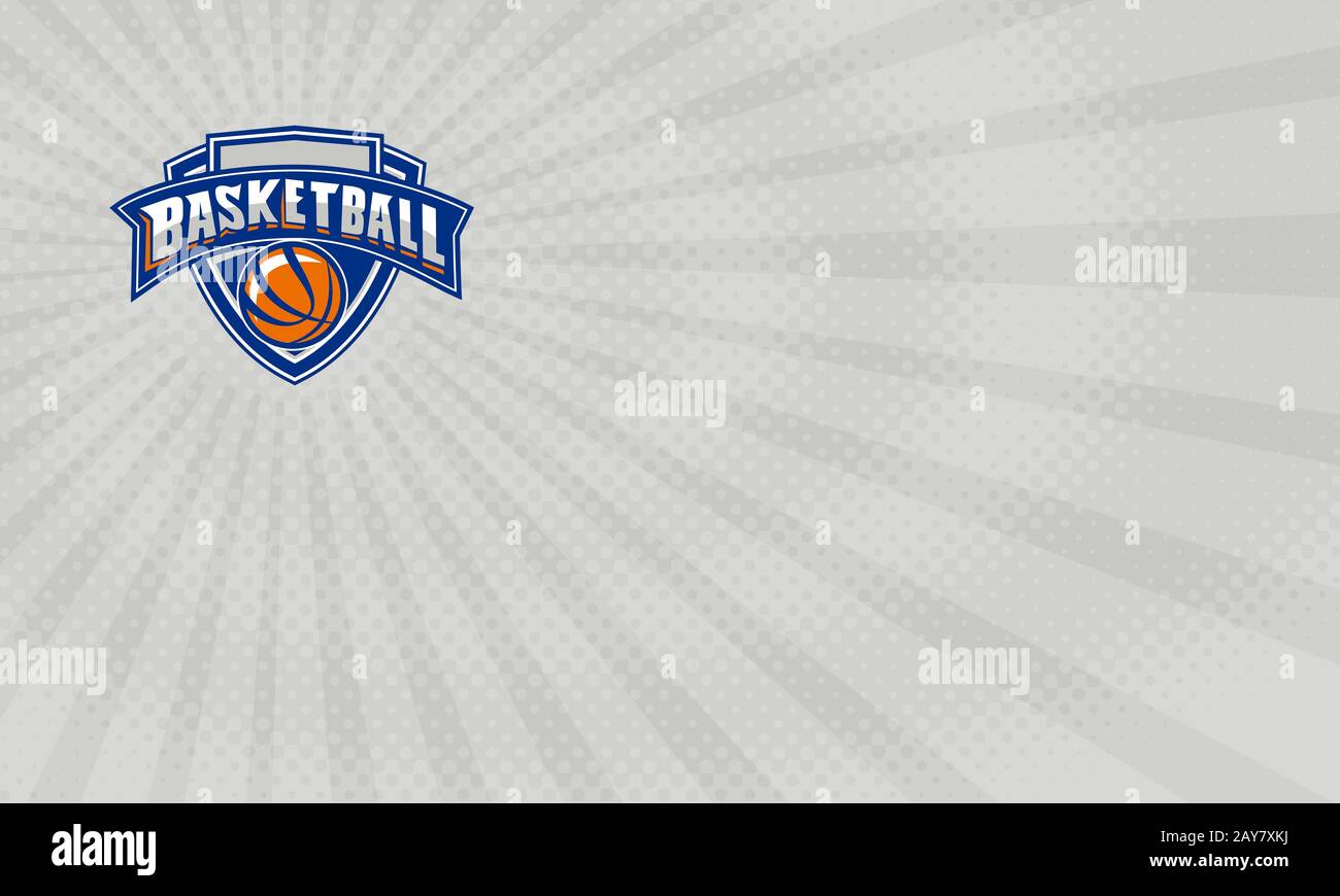 Crest Basketball Training Business card Stock Photo Alamy