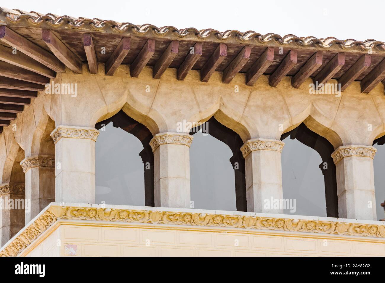 Traditional Moorish architecture in Spain Stock Photo