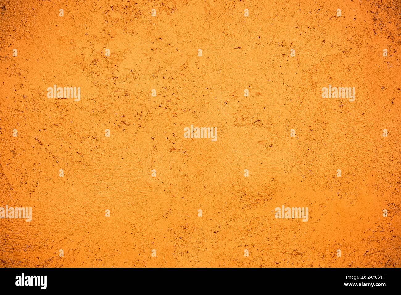 Hand painted orange Moroccan wall background Stock Photo