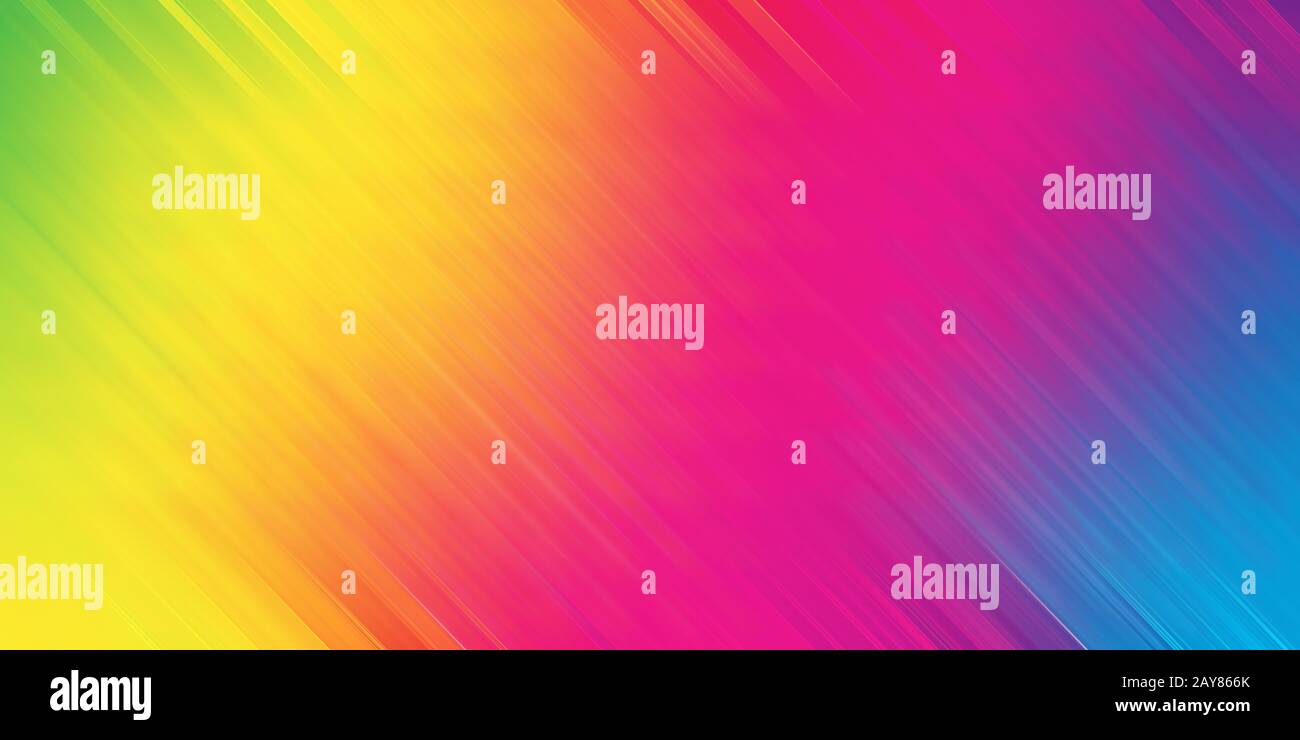 An abstract rainbow colored motion blur background banner Stock Photo ...