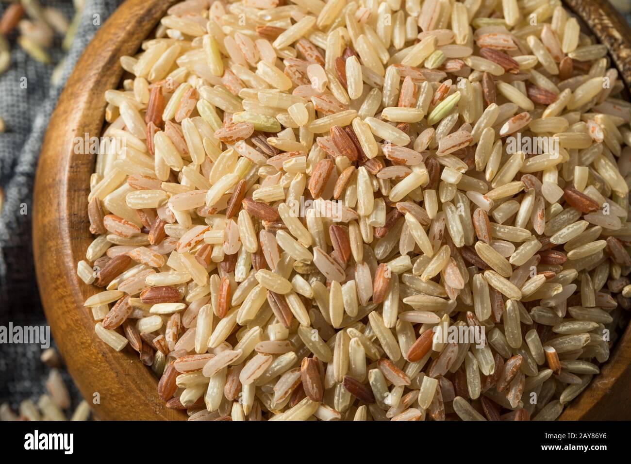 Volcano Rice Packge Mixed brown wild rice hi-res stock photography and images - Alamy