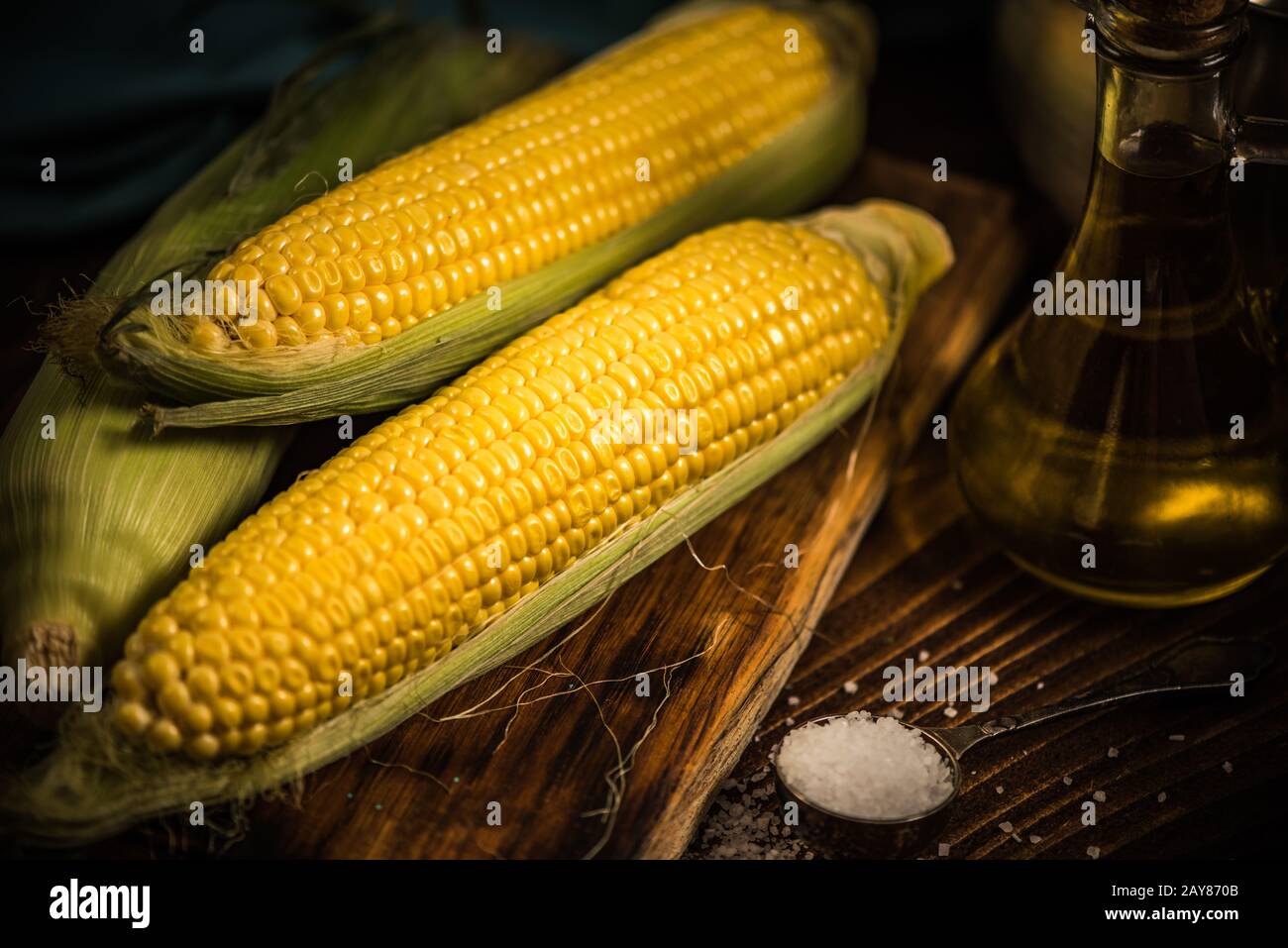 Corn on the cob Stock Photo
