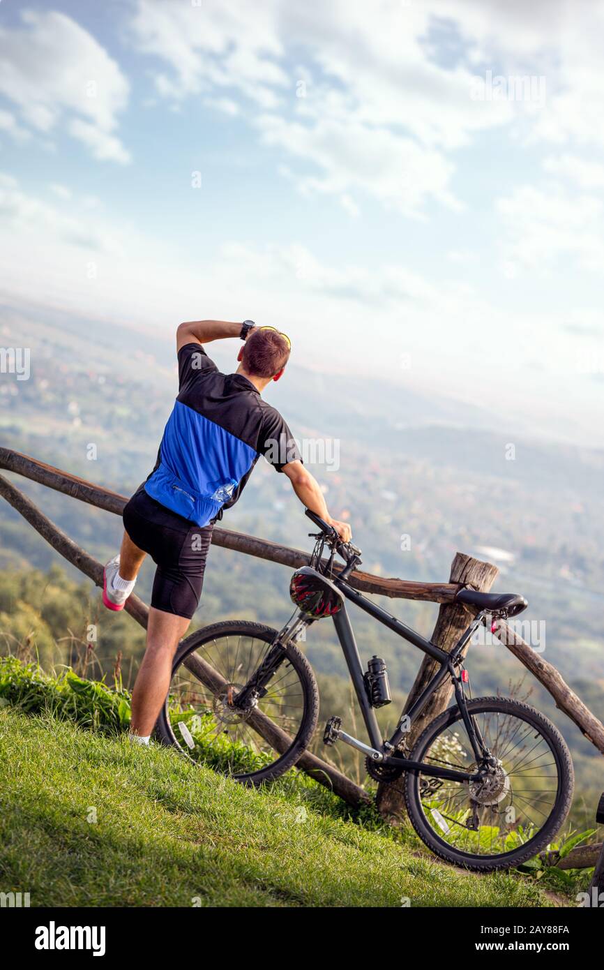 bike and man