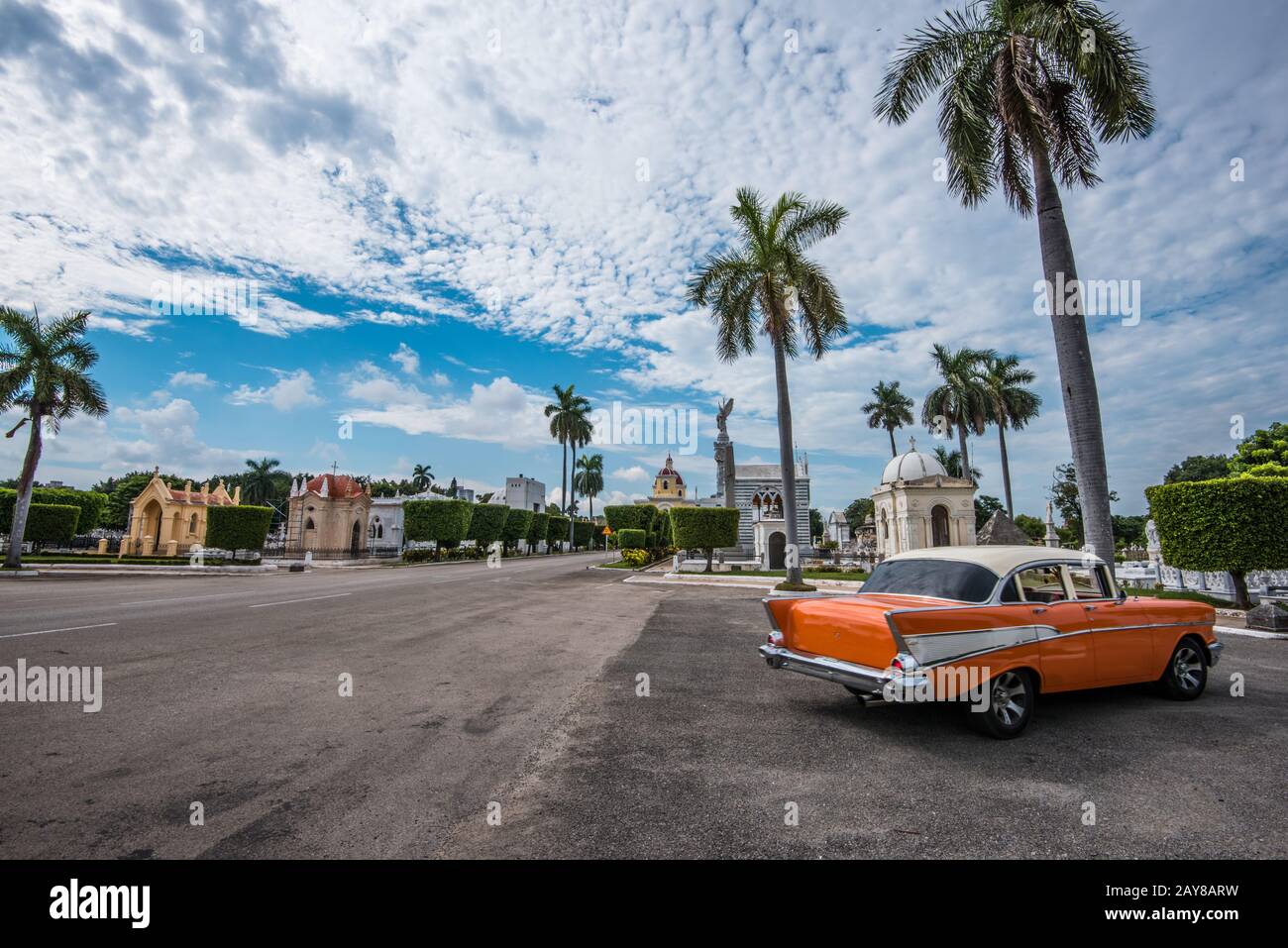The Colon Cemetery in Havana Cuba. Stock Photo