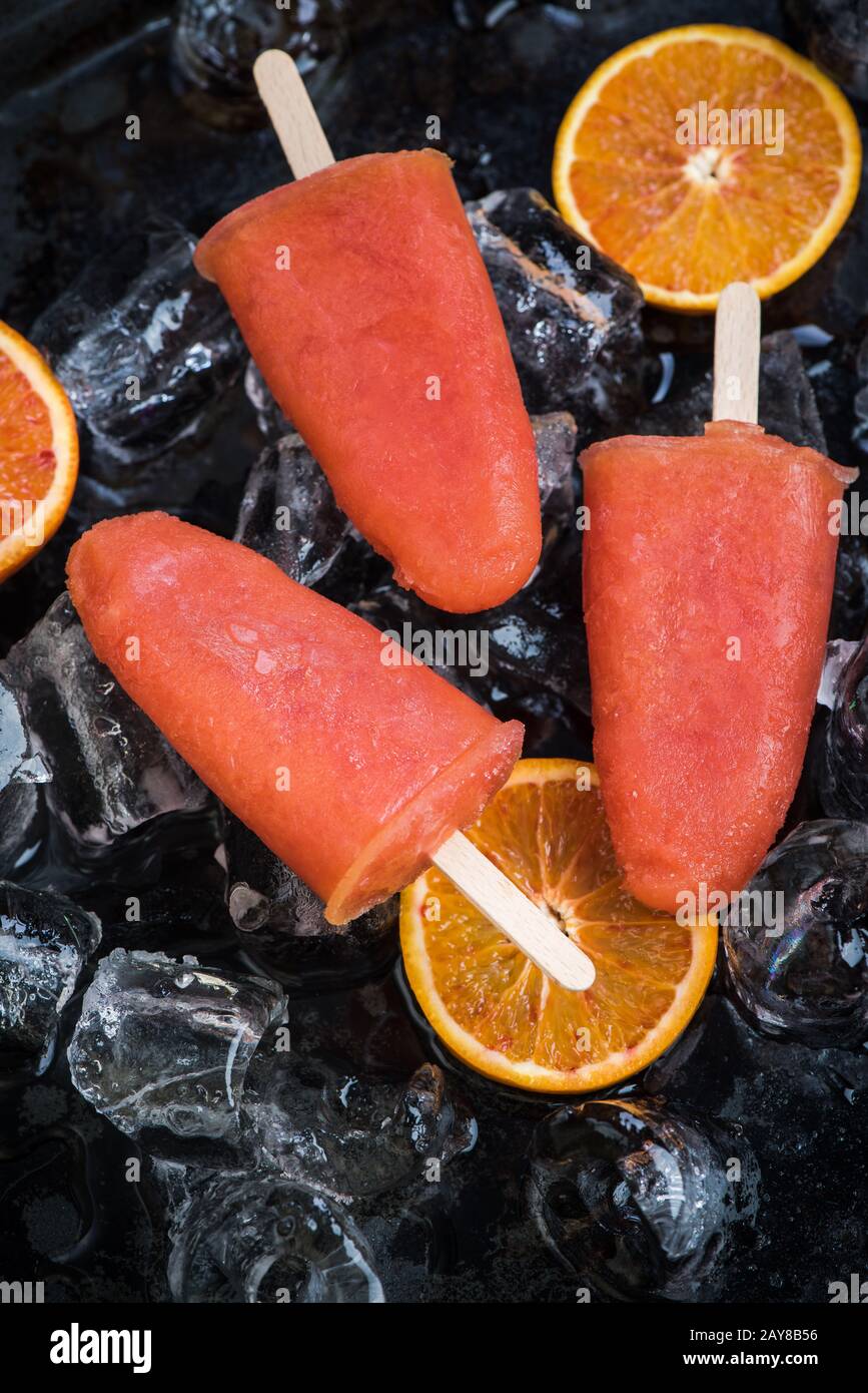 Healthy snack for hot summer days Stock Photo