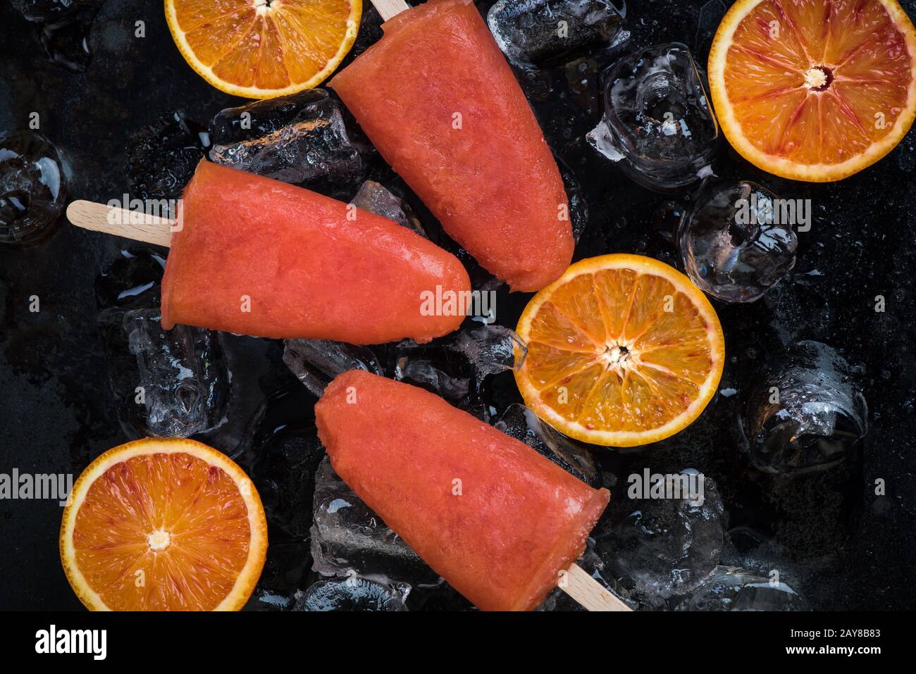 Healthy snack for hot summer days Stock Photo