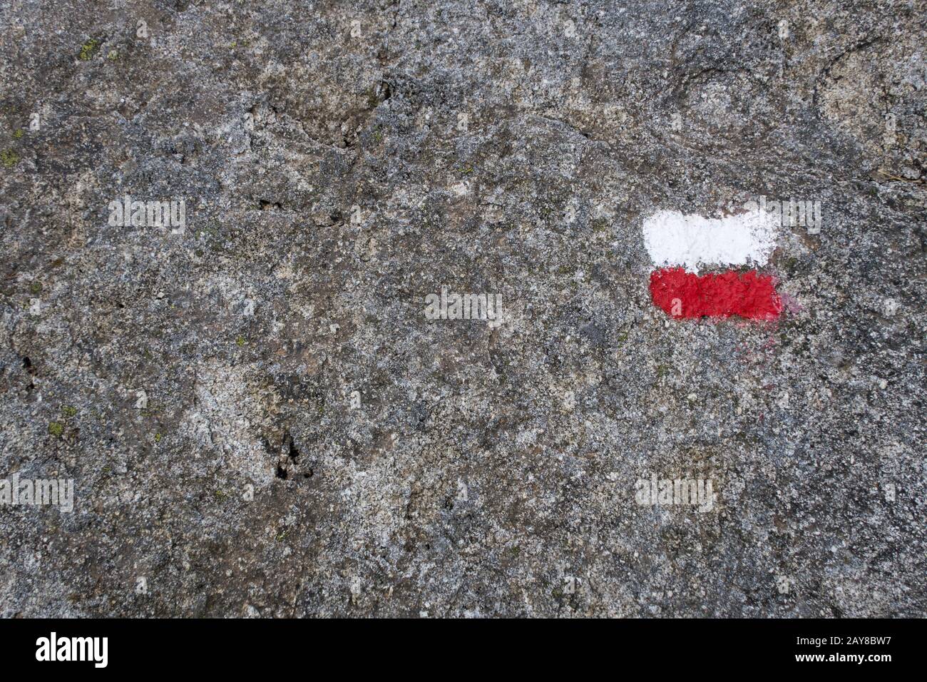White Rocks Marking Red white path marking on a tree hi-res stock photography and images ...