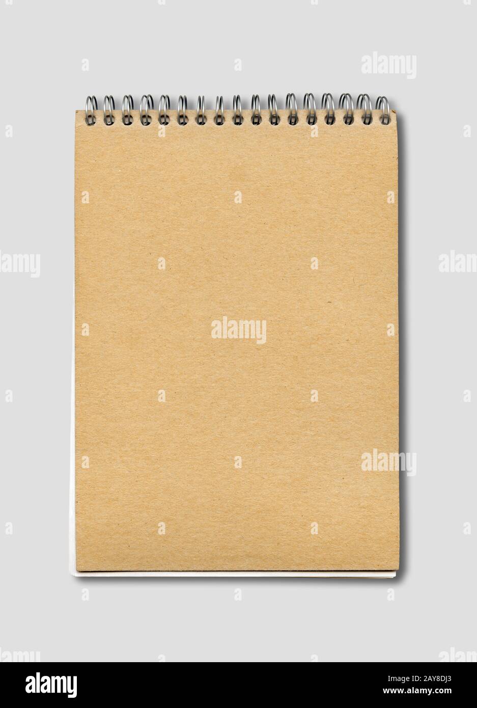 Spiral closed notebook mockup Stock Photo