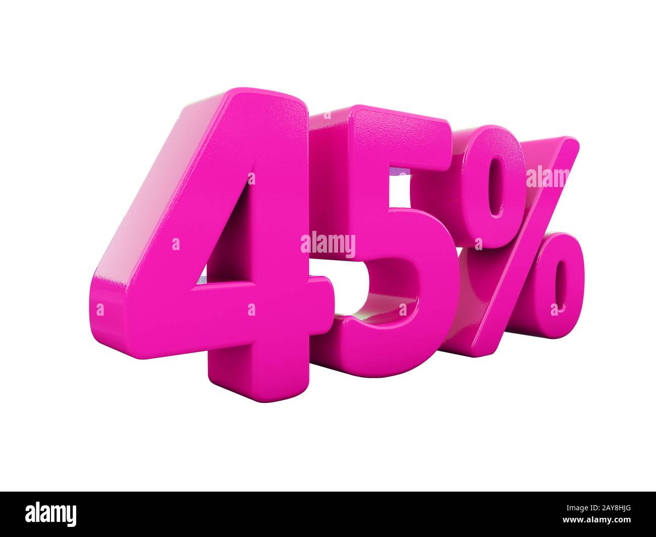 45 Percent Pink Sign Stock Photo Alamy
