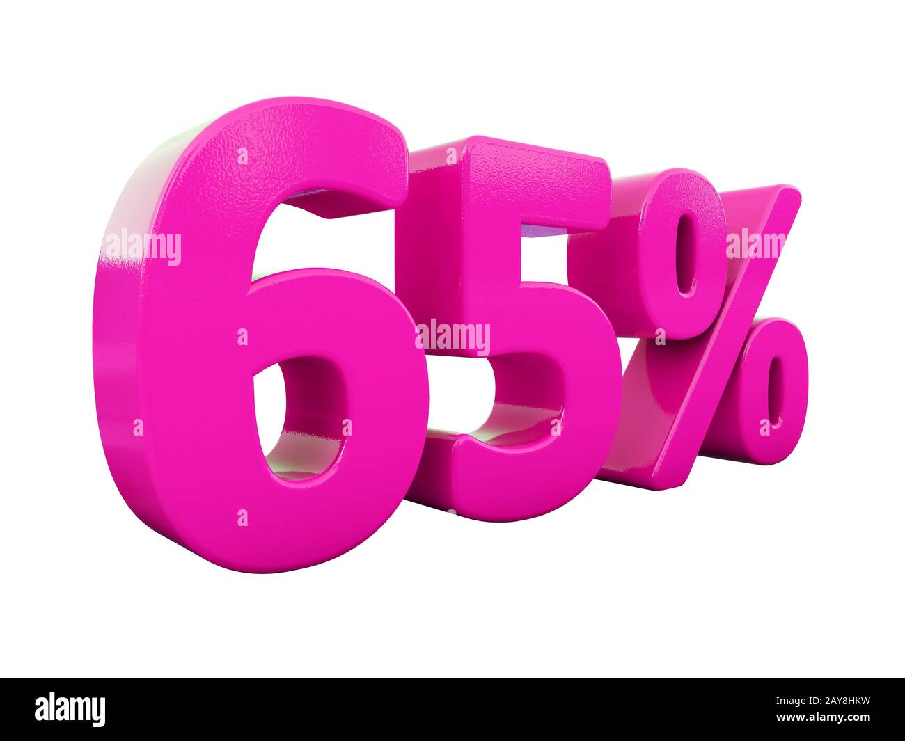 65 Percent Pink Sign Stock Photo Alamy