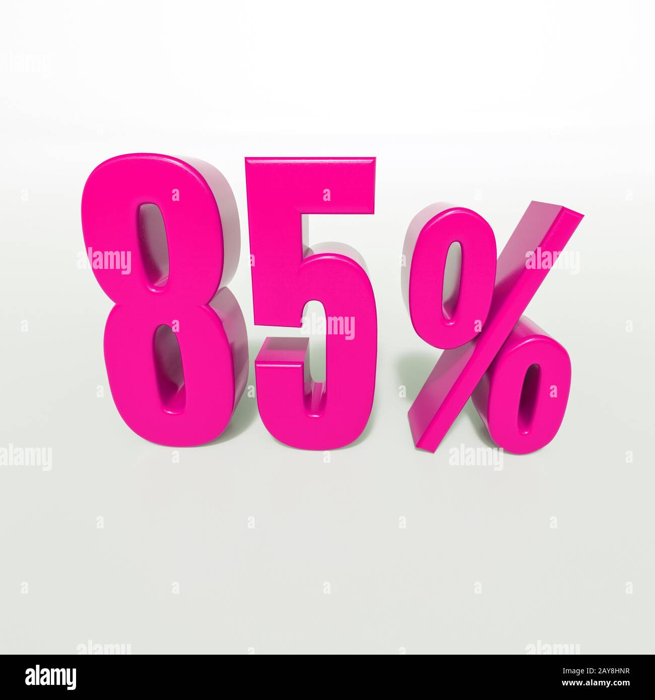 85 Percent Pink Sign Stock Photo - Alamy