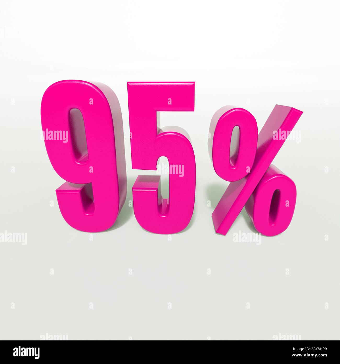 95 Percent Pink Sign Stock Photo Alamy