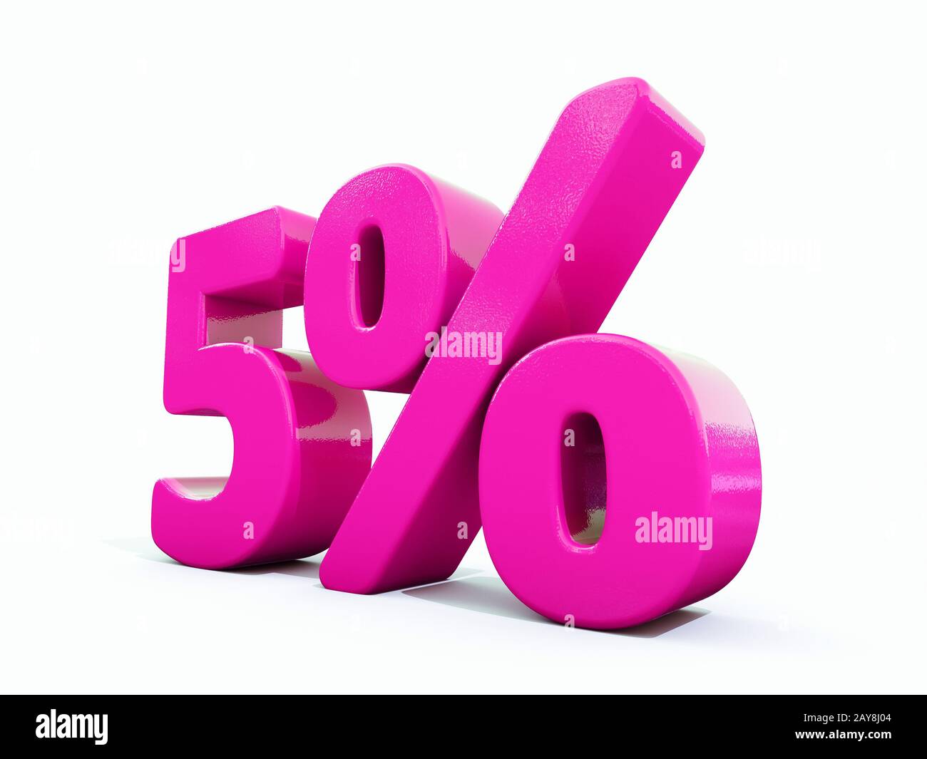 5 Percent Pink Sign Stock Photo Alamy