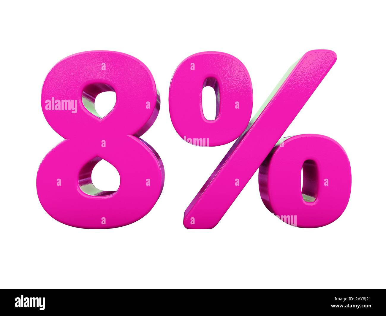 8 Percent Pink Sign Stock Photo Alamy
