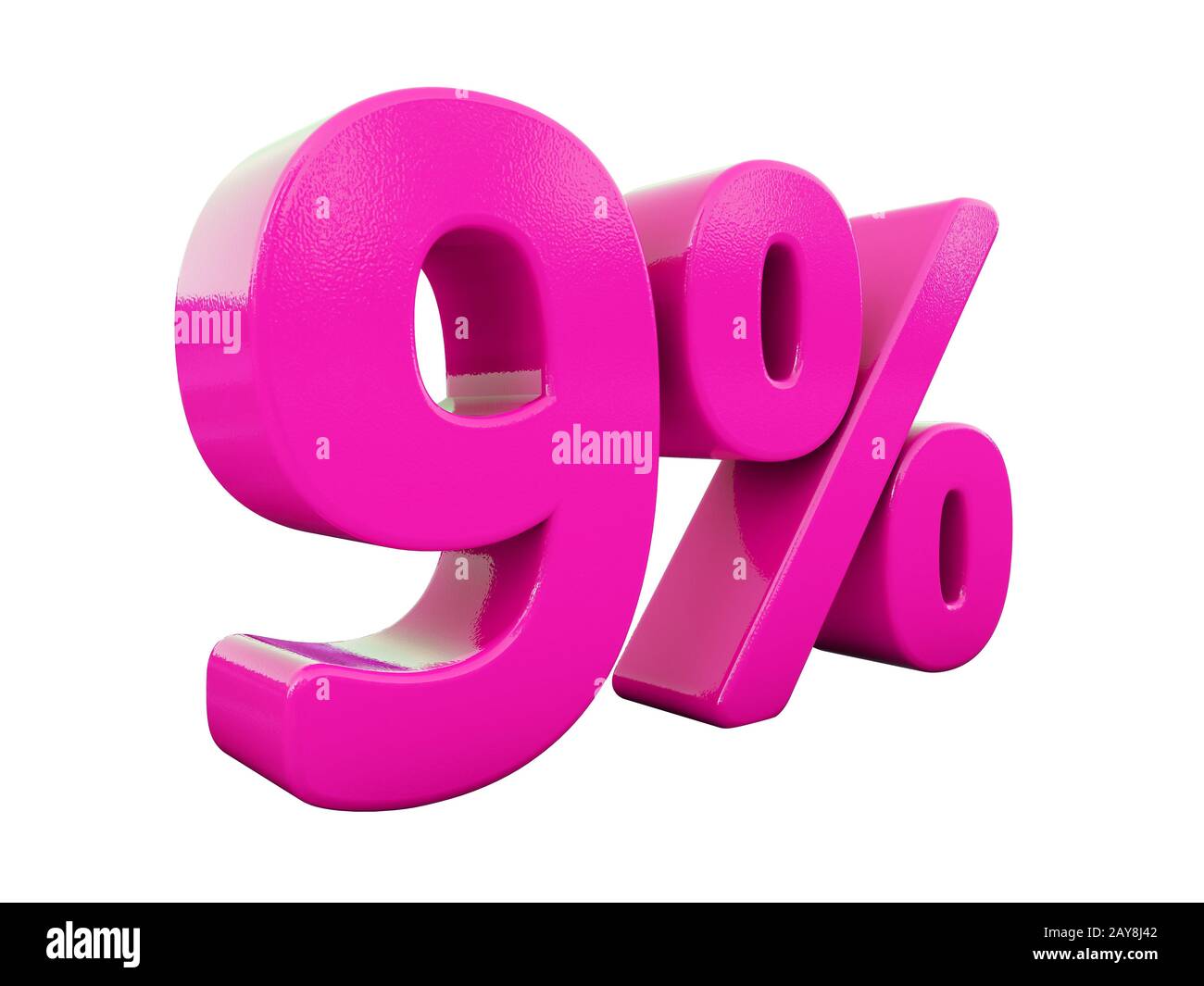 Point 9 Percnt 9 Percent Pink Sign Stock Photo - Alamy