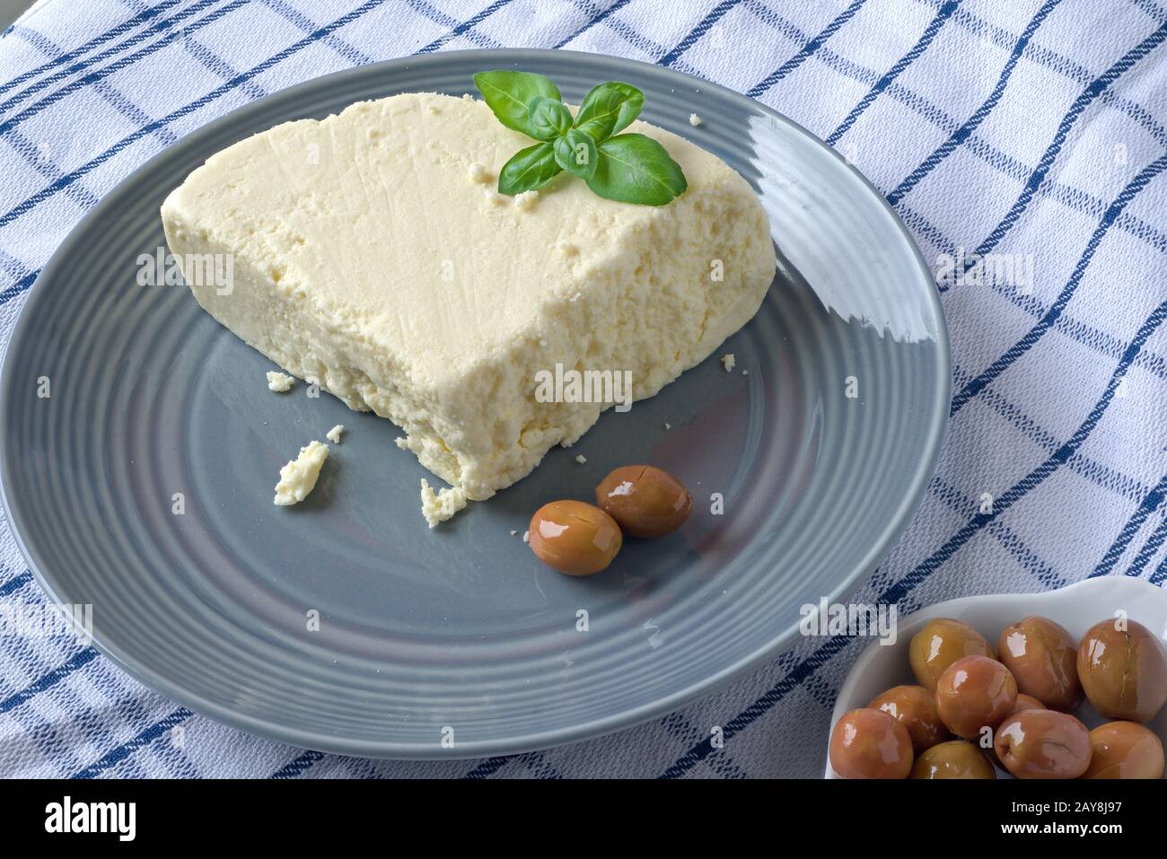 Tulum Peyniri; goat´s cheese from Turkey Stock Photo