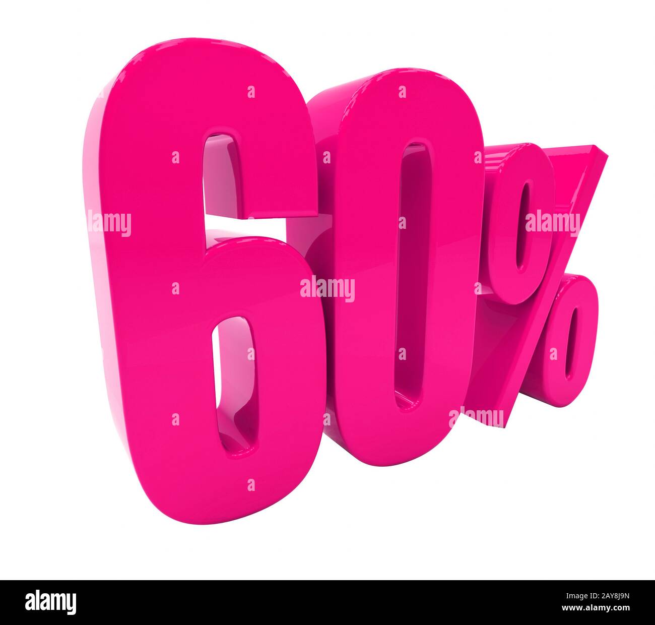 60 Percent Pink Sign Stock Photo Alamy