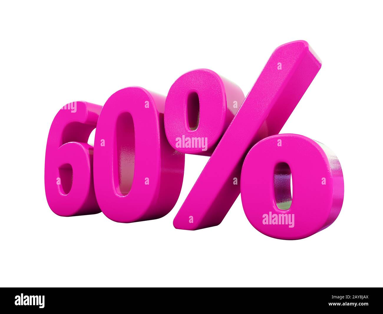 60 Percent Pink Sign Stock Photo - Alamy