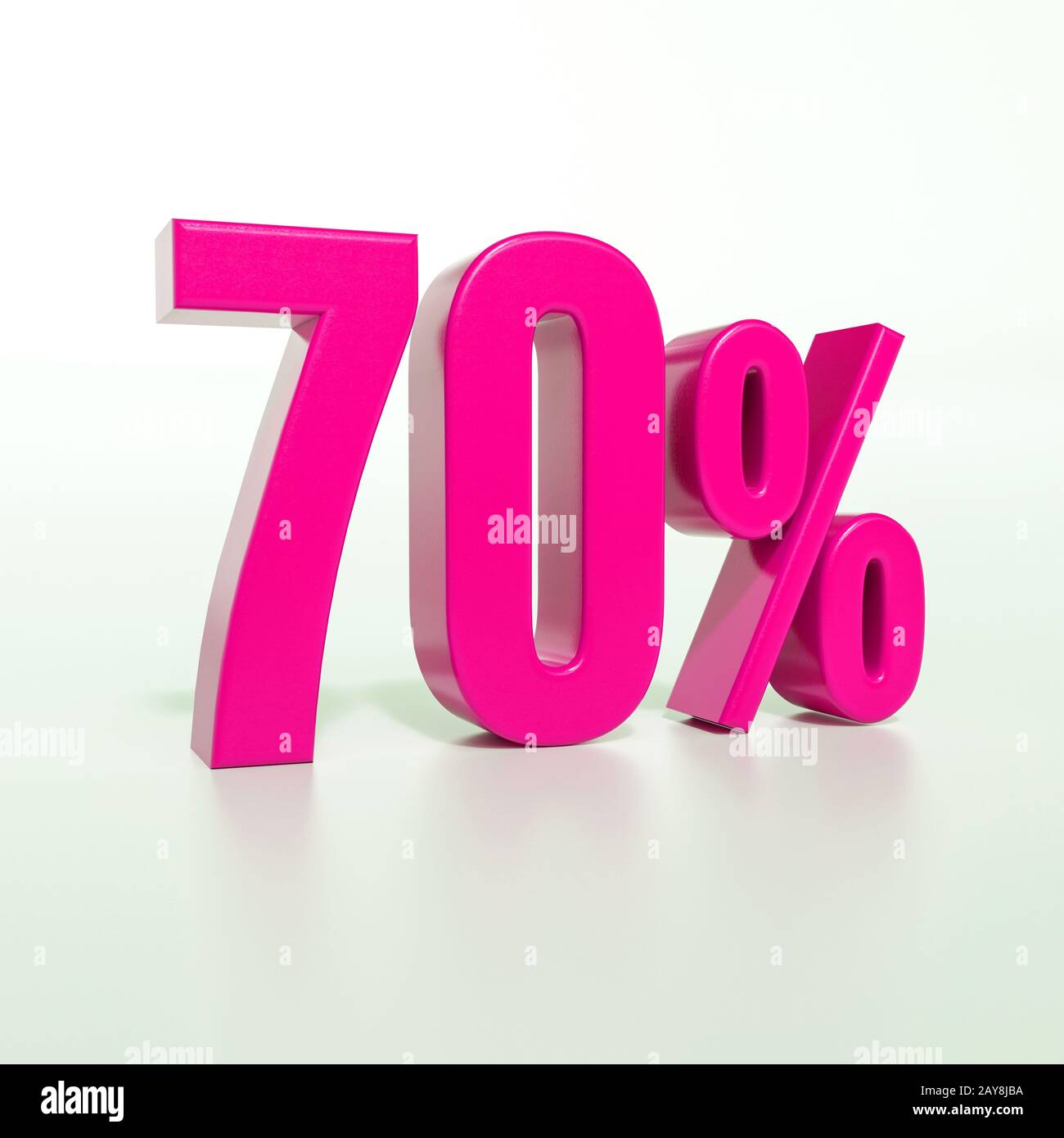 70 Percent Pink Sign Stock Photo Alamy