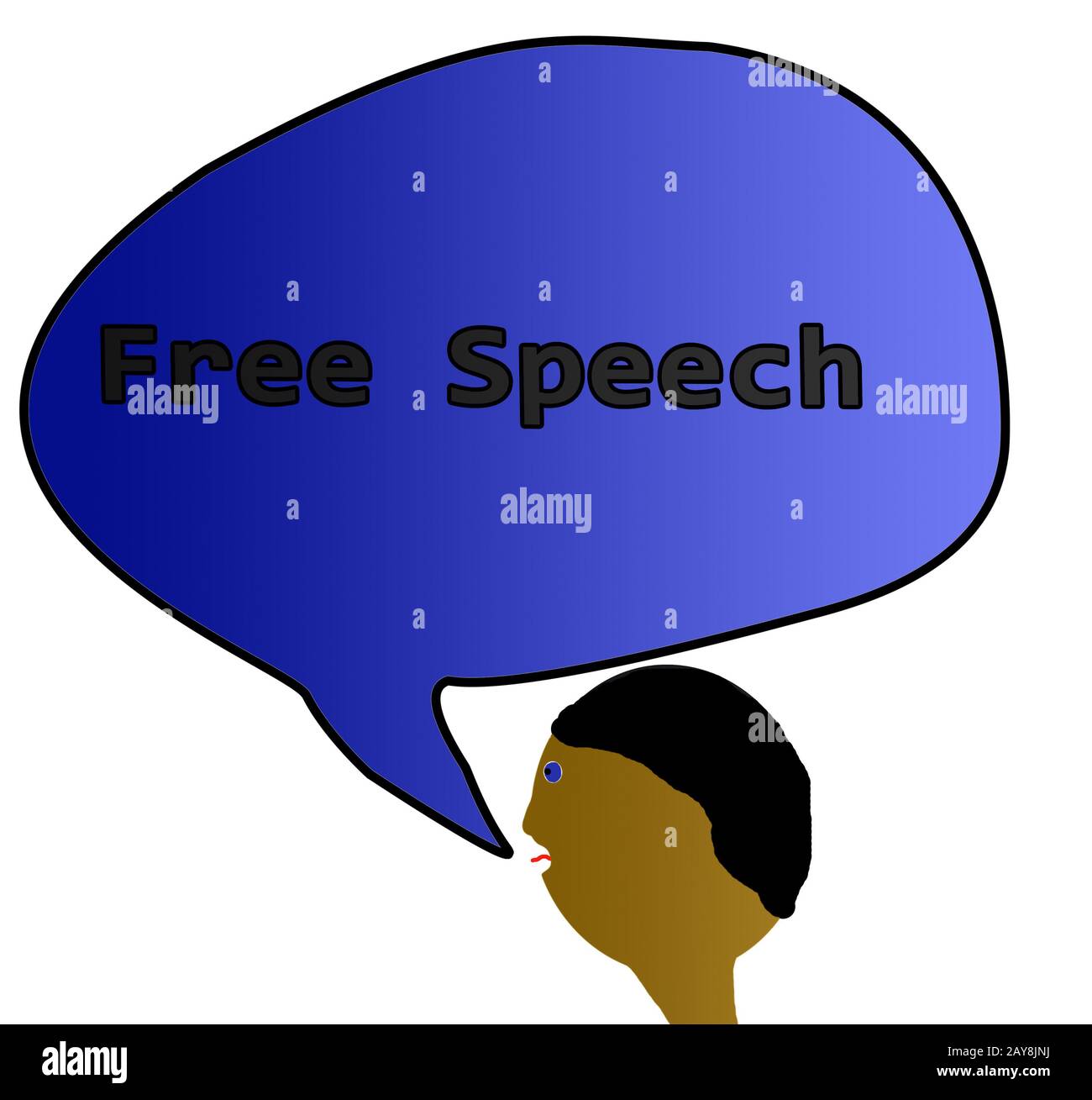 Free Speech concept Stock Photo Alamy