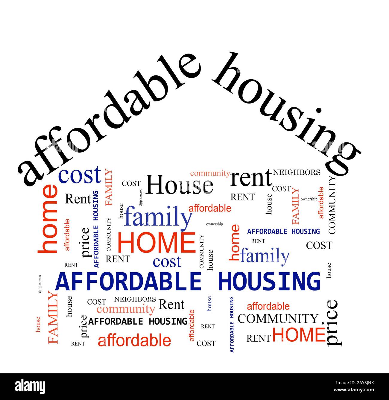 Affordable Housing concept Stock Photo